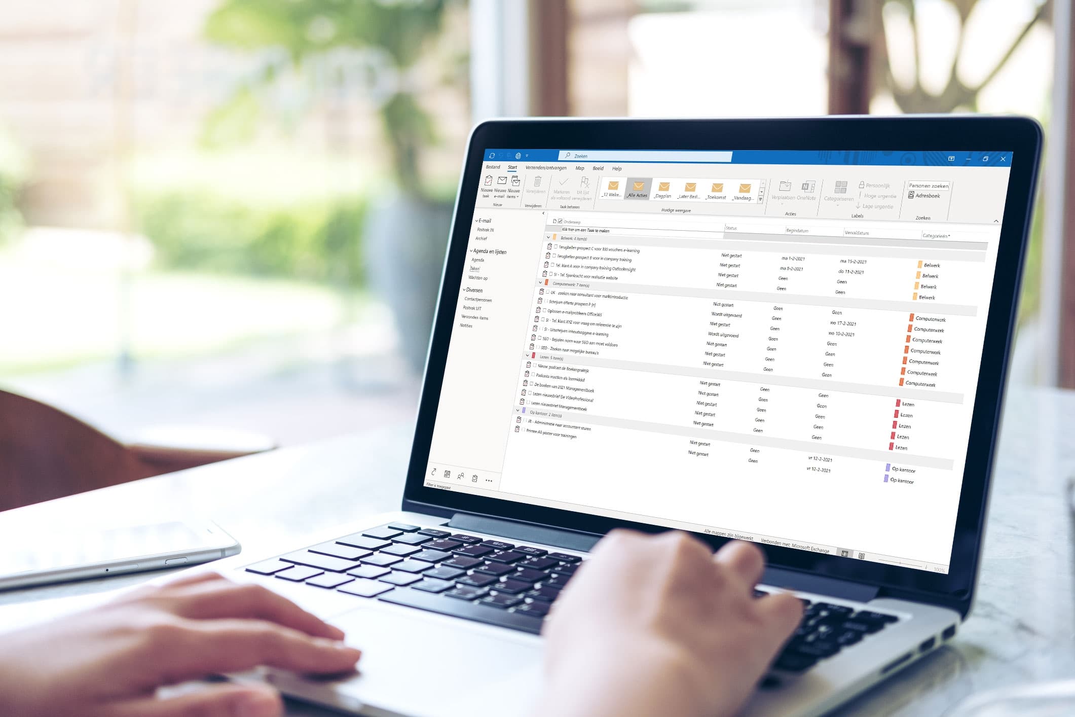 Werken met Outlook